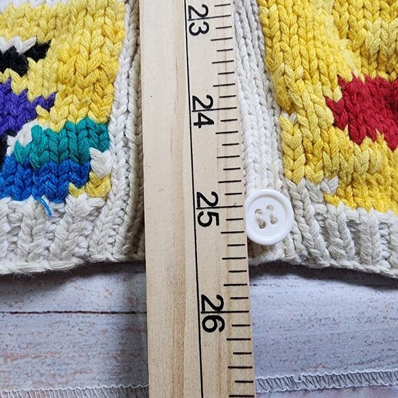 Vintage Nordstrom Active Sports Floral Knit Cardigan Sweater Women's Large - Picture 10 of 11